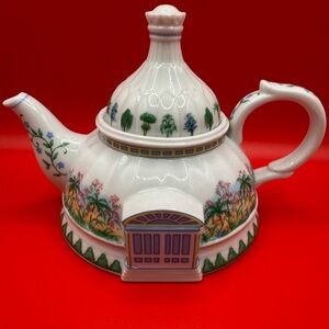 Lenox English Garden Collection “Aviary The Conservatory" Teapot.
